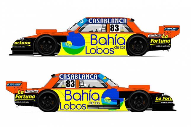 Así será el diseño que llevará el Ford de Luciano Fortunato en la Clase B del Procar4000.