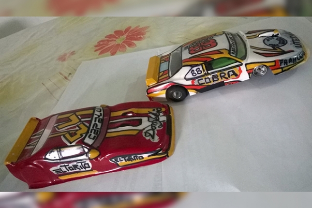 Los autos de Cornet y Diamante son las primeras carrocerias que se presentarán en el campeonato de scalextric en el "Andrea Vianini".