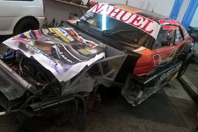 La Chevy de Ludueña en etapa de preparación en el taller del Lucero Racing con el objetivo puesto en estar presente en la 2º fecha el 24 de Abril.