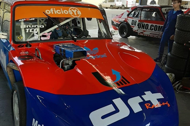 Con este FIAT 125 Berlina, Bruno, consiguió la ultima victoria del TC del Oeste