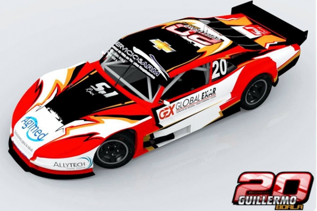 El nuevo diseño que tendrá la Chevy de Guillermo Borla a partir de la 1° fecha de la Clase A del Procar4000 el 12 de Marzo.